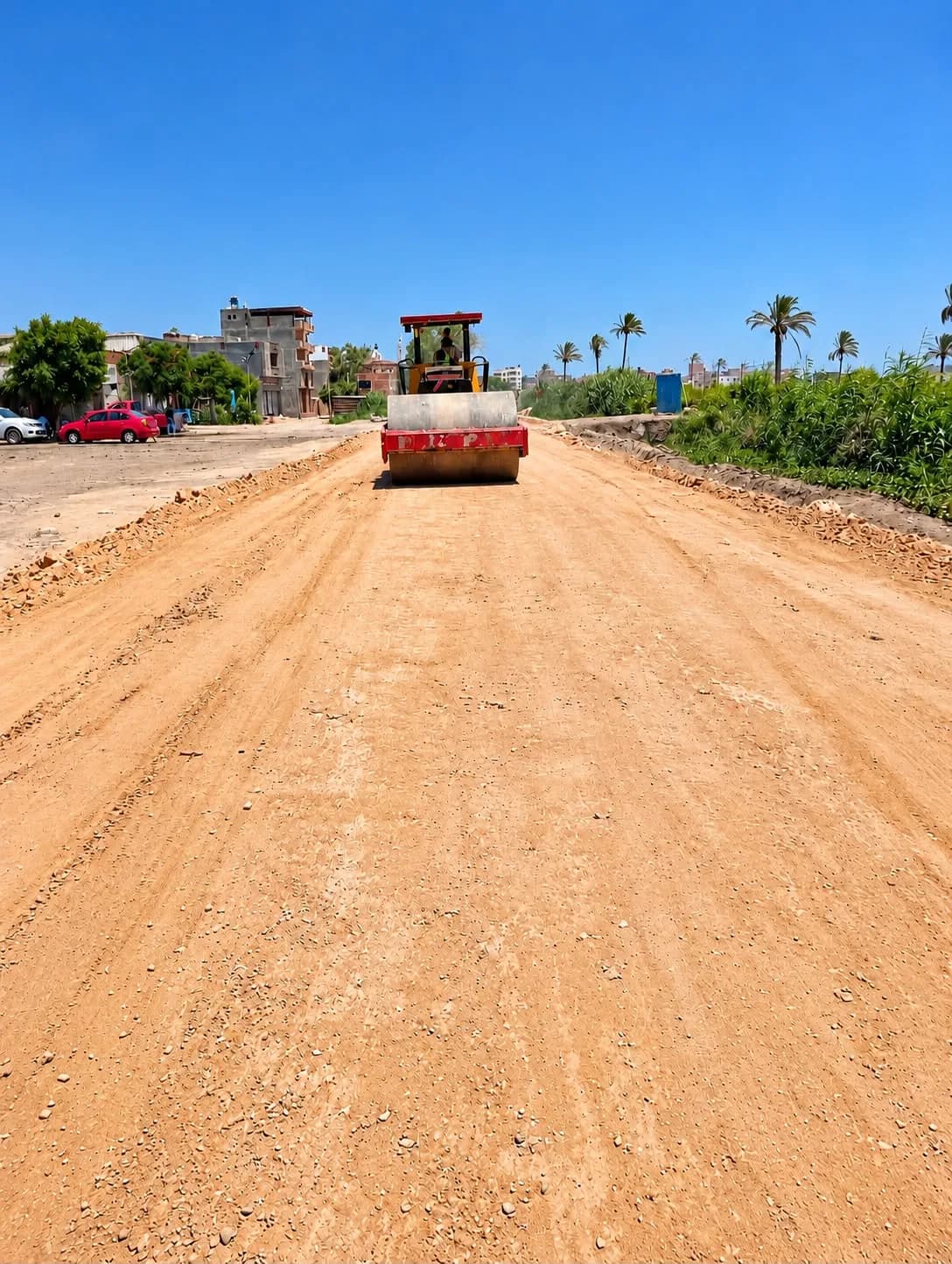 دمك طبقة الأساس